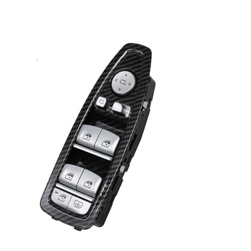 Fensterheberschalter Auto-Innentür-Fensterheber-Reglerschalter-Steuertaste Mit Abdeckungsverkleidung Für 1 3 4 Serie F20 F30 F31 F34 F35 F36 Auto Fenster Schalter(Carbon B Driver Door) von SQOFJGIGN