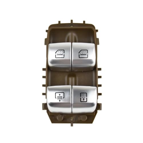 Fensterheberschalter Für Mercedes Für Benz W222 S550e S600 S63 Power Fenster Control Schalter Regler Taste Schwarz Beige 2229051505 Auto Fenster Schalter(Braun) von SQOFJGIGN