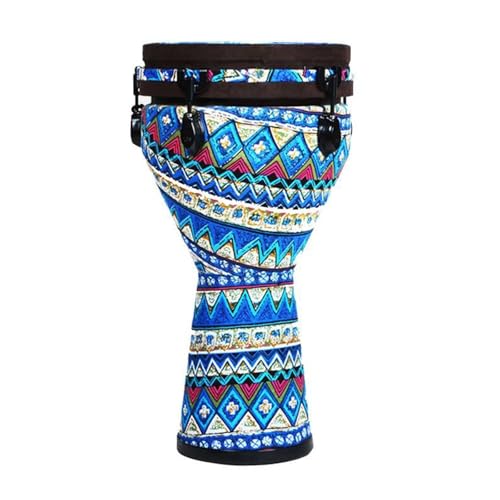 10/12 Zoll Djembe Trommel Langlebig Und Tragbar, für Bandbegleitung, Anfänger Buschtrommel Afrikanischer Stil Handtrommel(PVC10inch A) von SQOYEI