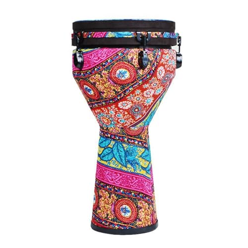 10/12 Zoll Djembe Trommel Langlebig Und Tragbar, für Bandbegleitung, Anfänger Buschtrommel Afrikanischer Stil Handtrommel(PVC10inch D) von SQOYEI