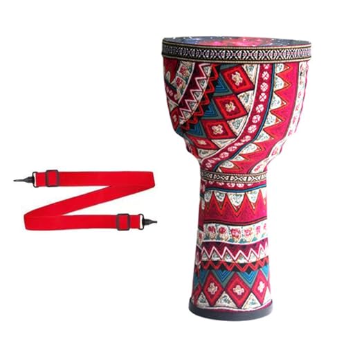 8,5/10,5 Zoll Djembe Trommel Leicht Und Tragbar Buschtrommel, Mit Riemen für Auftritte Im Freien(10.5inch C) von SQOYEI