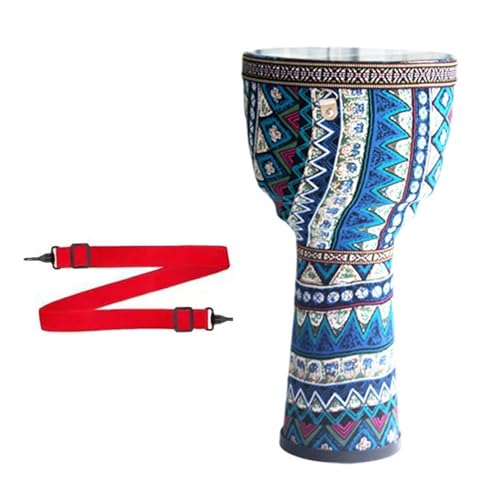 8,5/10,5 Zoll Djembe Trommel Leicht Und Tragbar Buschtrommel, Mit Riemen für Auftritte Im Freien(8.5inch A) von SQOYEI