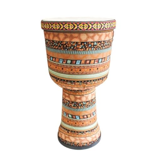 8/9 Zoll Djembe Trommel für Schule, Hochzeit Ziegenfell Trommelfell Buschtrommel, Leicht Und Tragbar Anfänger Handtrommel(9in A) von SQOYEI