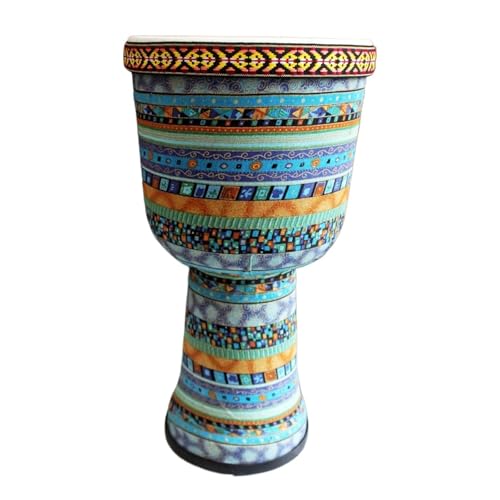 8/9 Zoll Djembe Trommel für Schule, Hochzeit Ziegenfell Trommelfell Buschtrommel, Leicht Und Tragbar Anfänger Handtrommel(9in C) von SQOYEI