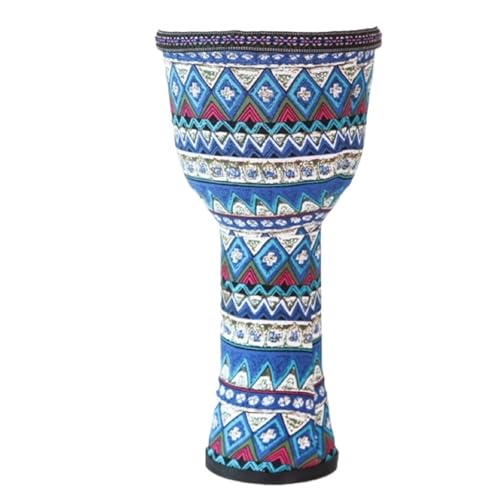 Trommelfell Aus Ziegenleder Buschtrommel 8/10 Zoll Afrikanisch Inspirierte Musik Djembe Trommel, Anfänger für Tanzbegleitung Handtrommel(Large 10inch-C) von SQOYEI