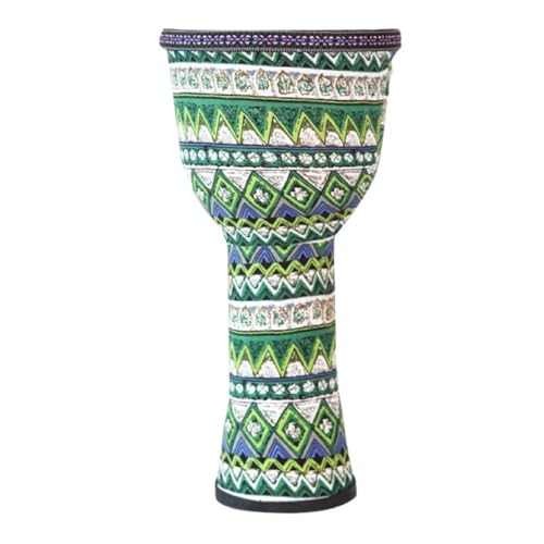 Trommelfell Aus Ziegenleder Buschtrommel 8/10 Zoll Afrikanisch Inspirierte Musik Djembe Trommel, Anfänger für Tanzbegleitung Handtrommel(Large 10inch-D) von SQOYEI