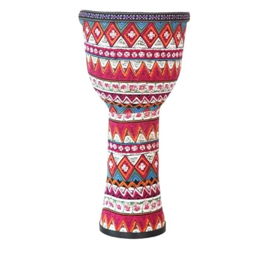Trommelfell Aus Ziegenleder Buschtrommel 8/10 Zoll Afrikanisch Inspirierte Musik Djembe Trommel, Anfänger für Tanzbegleitung Handtrommel(Large 10inch-E) von SQOYEI