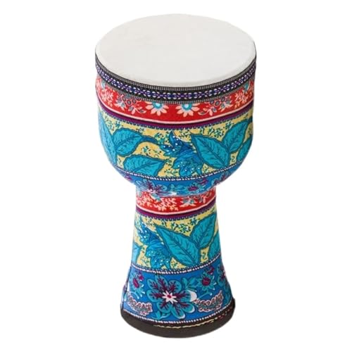 Trommelfell Aus Ziegenleder Buschtrommel 8/10 Zoll Afrikanisch Inspirierte Musik Djembe Trommel, Anfänger für Tanzbegleitung Handtrommel(Large 8inch) von SQOYEI