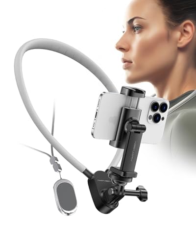 Magnetischer Schwanenhals Hals-Handy- und Action-Kamera-Halter, POV/Vlog-Freisprecheinrichtung, kompatibel mit iPhone, Samsung, GoPro, DJI, Insta360 Magnetischer Schwanenhals Hals-Handy- und Action-Kamera-Halter, POV/Vlog-Freisprecheinrichtung, kompatibel mit iPhone, Samsung, GoPro, DJI, Insta360 von SRIKEKL