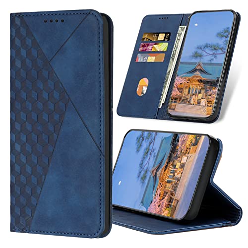 SRISHP Handyhülle für iPhone 12 / iPhone 12 Pro Hülle, Premium PU Lederhülle mit Standfunktion und Kartenfach Klapphülle Schutzhülle für iPhone 12 / iPhone 12 Pro, Blau von SRISHP