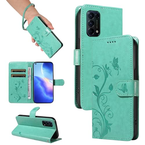SRISHP Hülle für Oppo Find X3 Lite Hülle, Premium PU Leder Handyhülle mit Band, Magnet Flip Case für Oppo Find X3 Lite, Grün SRISHP Hülle für Oppo Find X3 Lite Hülle, Premium PU Leder Handyhülle mit Band, Magnet Flip Case für Oppo Find X3 Lite, Grün von SRISHP