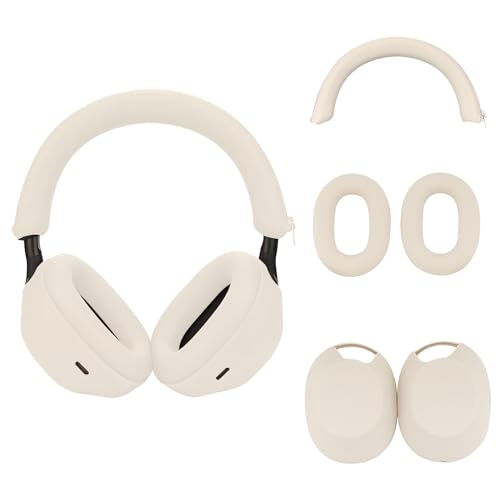 Silikonhülle für Sony WH-1000XM5,Sony xm5 Kopfhörer Schutzhülle,Ohrmuscheln für Sony xm5,WH-1000XM5 Zubehör Soft Silikon Skin Protector-Gray Silikonhülle für Sony WH-1000XM5,Sony xm5 Kopfhörer Schutzhülle,Ohrmuscheln für Sony xm5,WH-1000XM5 Zubehör Soft Silikon Skin Protector-Gray von SRIZIAN