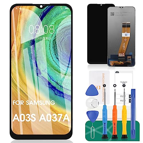 Ersatz-Digitizer für Samsung Galaxy A03S LCD-Bildschirm für A037A A037W A037G Display Touchscreen Montage Reparaturteile 162 mm Version (nicht passend für A037U A037F A037M) von SRJTEK