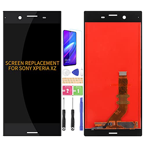 Ersatz-LCD-Bildschirm für Sony Xperia XZ, F8331, F8332, Touch-Digitalisierer, Montage SO-01J, SOV34, 601SO (schwarz) von SRJTEK