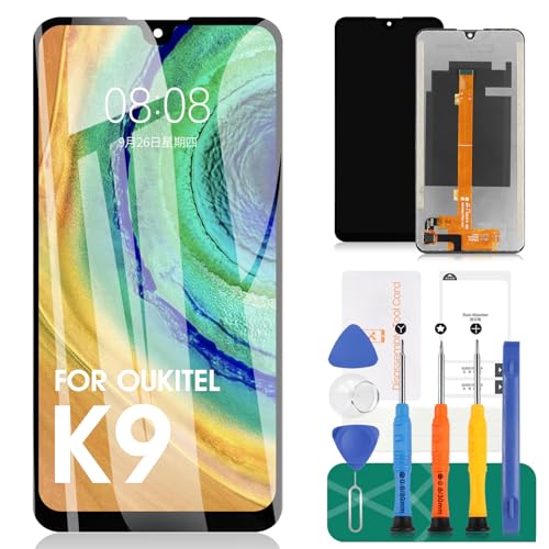 Ersatz-LCD-Display für Oukitel K9 Touchscreen für Oukitel K9 Touch Digitizer Montage-Reparatur-Sets (Schwarz, ohne Rahmen) von SRJTEK