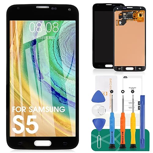 Ersatz-TFT-LCD-Bildschirm für Samsung Galaxy S5 G900 2015 G900 G900MD G900A Display Touch Digitizer Glas Montage (nicht AMOLED) von SRJTEK