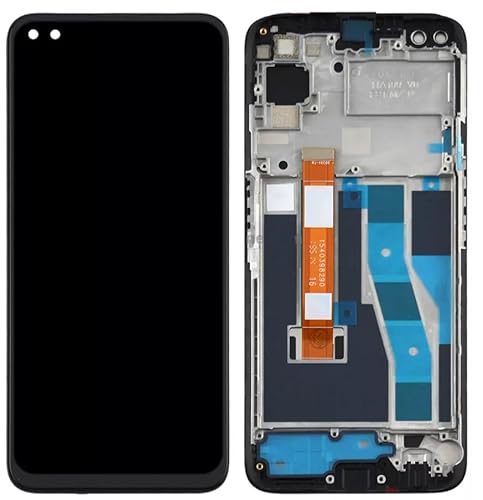 Ersatzbildschirm für Realme 6 Pro für Oppo Realme 6 Pro RMX2061, RMX2063 LCD-Digitizer, Touchscreen-Display (mit Rahmen, kein Original) von SRJTEK