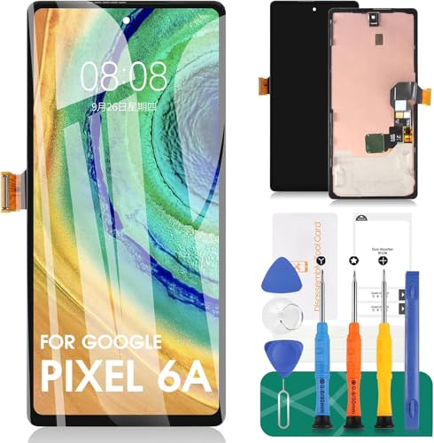 Ersatzdisplay für Google Pixel 6A für Google Pixel 6A LCD-Ersatz-Kits für Google Pixel 6A Digitizer Touchscreen Display Montage Reparatur mit Rahmen GX7AS GB62Z G1AZG Ersatzdisplay für Google Pixel 6A für Google Pixel 6A LCD-Ersatz-Kits für Google Pixel 6A Digitizer Touchscreen Display Montage Reparatur mit Rahmen GX7AS GB62Z G1AZG von SRJTEK