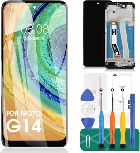 Ersatzdisplay für Motorola Moto G14 für Moto G14/G54 Display Reparatursets für Moto G54 LCD Digitizer Touchscreen Montage Ersatz mit Rahmen XT2343-1 XT2343-2 PAYF0010IN Ersatzdisplay für Motorola Moto G14 für Moto G14/G54 Display Reparatursets für Moto G54 LCD Digitizer Touchscreen Montage Ersatz mit Rahmen XT2343-1 XT2343-2 PAYF0010IN von SRJTEK