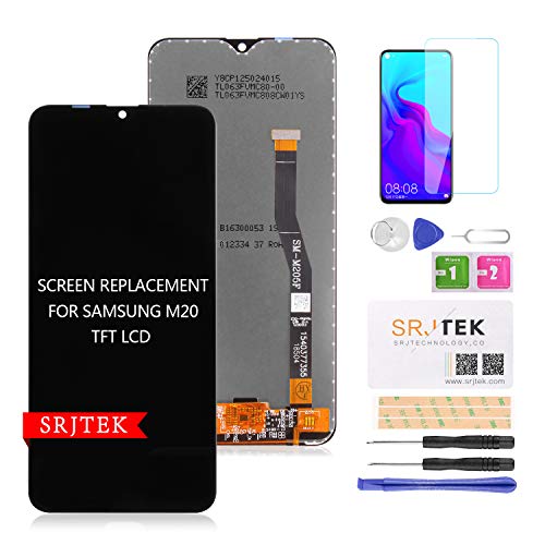 Ersatzdisplay für Samsung Galaxy M20 (2019) M205F M205 6,3 Zoll LCD Display Touch Digitizer Glas Panel Vollmontage von SRJTEK