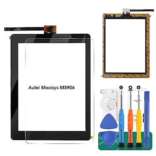 Für Atel MaxiSYS Bildschirm-Ersatz für Atel MaxiSYS MS906 MS906TS MS906BT Touchscreen-Digitizer, Ersatz-Reparir-Panel-Glas (nicht LCD) von SRJTEK
