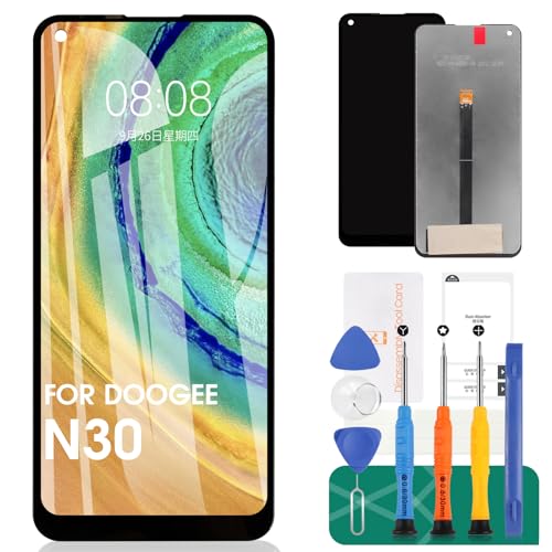 Ersatz-LCD-Display für Doogee N30 für Doogee N30 Touch Digitizer Montage-Reparatur-Sets (Schwarz, ohne Rahmen) von SRJTEK