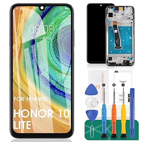 Für Huawei Honor 10 lite Bildschirm Ersatz für Honor 20 Lite LCD für Honor 20I Touchscreen Digitizer Montage mit Rahmen (schwarz) von SRJTEK