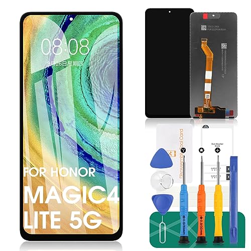 Für Huawei Honor Magic 4 Lite 5G Bildschirm Ersatz für Honor X9 4G LCD Display für Honor X9 5G Touchscreen Digitizer Montage Reparatur Kits (schwarz, ohne Rahmen) von SRJTEK