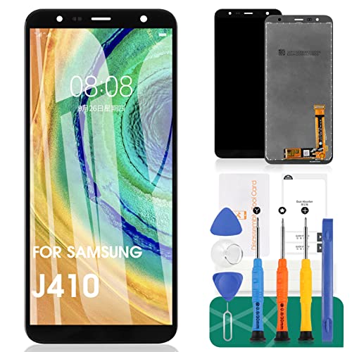 Für Samsung Galaxy J6 Plus J610 / J4 Core J410 / J4 Plus J415 2018 Bildschirm Ersatz LCD Display Touch Sensor Digitizer Reparatur Kits (Schwarz,Ohne Rahmen) von SRJTEK