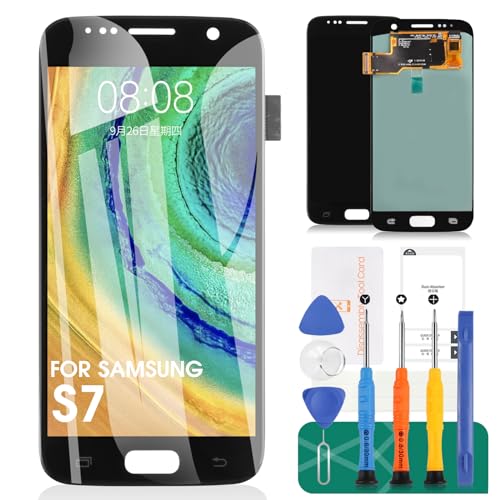 Für Samsung Galaxy S7 LCD Bildschirm G930 Bildschirm Ersatz SM-G930F Display Touch Digitizer Assembly SM-G930A SM-G930P Reparaturteile Kits (OLED,Close to Original) von SRJTEK