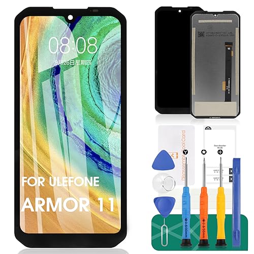 Für Ulefone Armor 11 5G Bildschirm Ersatz für Ulefone Armor 11 5G LCD Display Für Ulefone Armor 11 5G Touchscreen W-V750BN Digitizer Montage Reparatursets (Schwarz) von SRJTEK