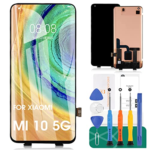 Für Xiaomi Mi 10 5G LCD-Bildschirm für Xiaomi Mi 10 5G PRO Bildschirm Ersatz M2001J2G LCD Display M2001J1G Touch Digitizer Assembly M2001J2I Reparaturteile Kits (Original C-Version) von SRJTEK