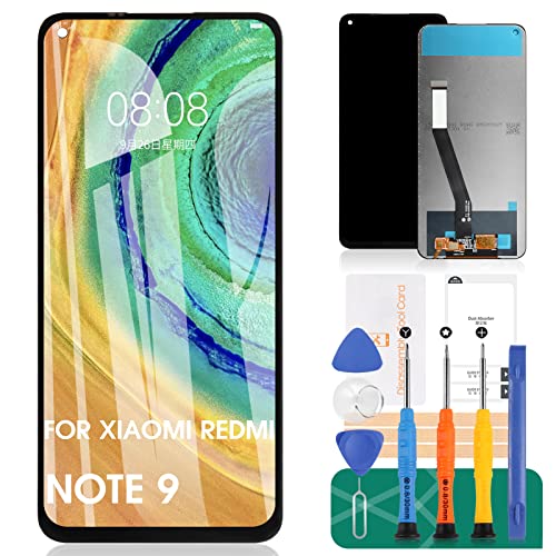 Für Xiaomi Redmi Note 9 Bildschirm Ersatz Für Redmi Note 9 LCD Display Für Redmi Note 10X 4G Touchscreen Für Redmi 10X 4G Digitizer Montage M2003J15SG Reparatur Kits (Schwarz) von SRJTEK