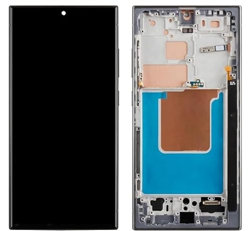 Incell Ersatzdisplay für Samsung Galaxy S24 Ultra, LCD-Display für SM-S928U SM-S928B, Touchscreen-Digitizer-Display, Montage-Reparatur-Kits (Schwarz, ohne Fingerabdruck) von SRJTEK