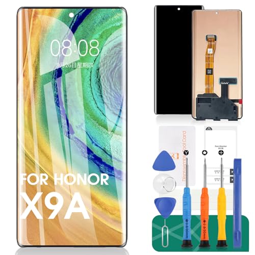 OLED Ersatz-LCD-Display für Huawei Honor X9A RMO-NX1 Touch-Kits ohne Rahmen (schwarz, mit Fingerabdruckerkennung) von SRJTEK
