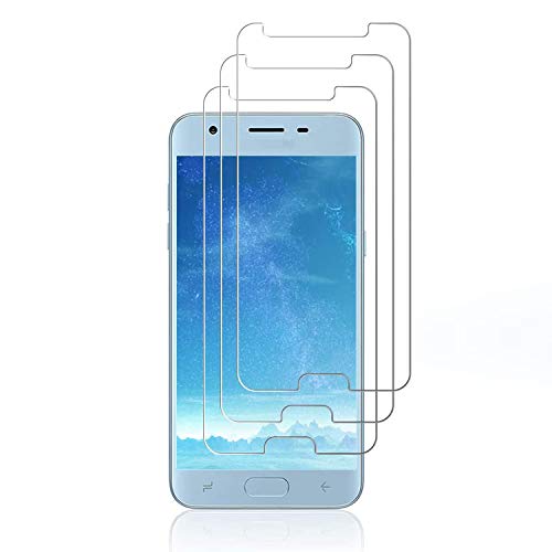 SRJTEK Displayschutzfolie aus gehärtetem Glas für Samsung Galaxy J330, Härtegrad 9H, für J3 Pro 2017, J330, DUOS J330G, J330L, J330F, J330FN, J330DS, J3300, 12,7 cm, transparent von SRJTEK