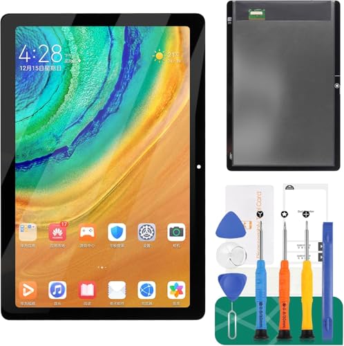 SRJTEK Ersatz-Bildschirm-Ersatz für Huawei MediaPad T5 10 AGS2-L09 AGS2-W09 AGS2-L09 AGS2-W19 10,1 Zoll LCD-Display, Touch-Digitalisierer, Montage-Reparatur-Set (Schwarz, ohne Rahmen) von SRJTEK