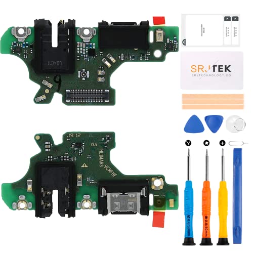 SRJTEK Für Huawei P30 Lite New Edition 2020 Dock Connector Ersatz P30 lite New Edition Ladeanschluss Marie-L21BX Kopfhöreranschluss MAR-LX2B mit Mikrofon/Audiobuchse/Antenne Ersatz Reparatur Kits von SRJTEK