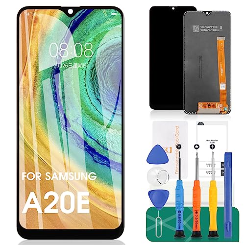 SRJTEK Für Samsung Galaxy A20e Bildschirm Ersatz für Samsung Galaxy A10e LCD-Display für Samsung Galaxy A20e Touchscreen Digitizer Montagesets SM-A202F, A202K, A102U (schwarz) von SRJTEK