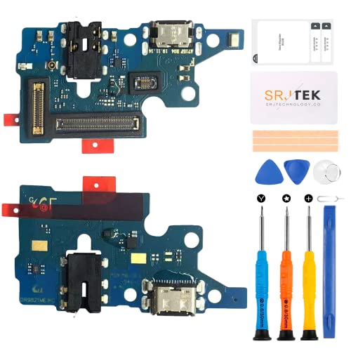 SRJTEK Für Samsung Galaxy A71 5G 2020 Dock Connector Ersatz für Samsung A71 2019 Ladeanschluss A716 Kopfhöreranschluss SM-A716F mit Mikrofon/Audioanschluss/Antennenersatz-Reparatursets von SRJTEK