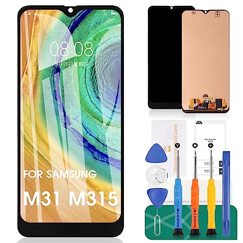 SRJTEK Für Samsung Galaxy M31 LCD-Bildschirm für Samsung M31 Bildschirm Ersatz M315 LCD Display SM-M315F Touch Digitizer Assembly SM-M315F/DS Reparatursets (OLED Unterstützung Fingerabdruck-Funktion) SRJTEK Für Samsung Galaxy M31 LCD-Bildschirm für Samsung M31 Bildschirm Ersatz M315 LCD Display SM-M315F Touch Digitizer Assembly SM-M315F/DS Reparatursets (OLED Unterstützung Fingerabdruck-Funktion) von SRJTEK
