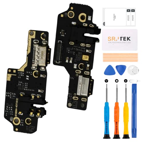 SRJTEK Für Xiaomi Redmi Note 8 2021 Dock Connector Ersatz für Redmi Note 8 Ladeanschluss M1908C3JH Kopfhöreranschluss M1908C3JG Mikrofon Flexkabel M1908C3JI Typ C Reparatursets von SRJTEK