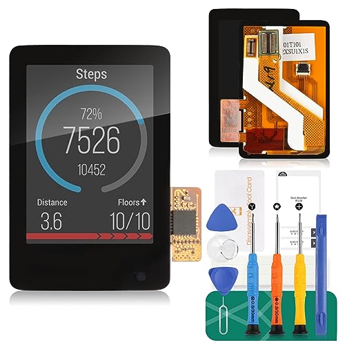 SRJTEK Kompatibel für Garmin Vivoactive HR LCD Display Touchscreen Ersatzteile Montage für VivoactiveHR Original für TC mit Kits von SRJTEK