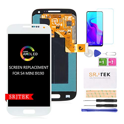 Samsung Galaxy S4 Mini I9190 LCD Display für S4 Mini 2013 GT-I9190 GT-I9195 GT-I9192 AMOLED LCD Display, S4 LCD Touchscreen Digitizer Glas Sensor Ersatzteile Reparatur (weiß) von SRJTEK