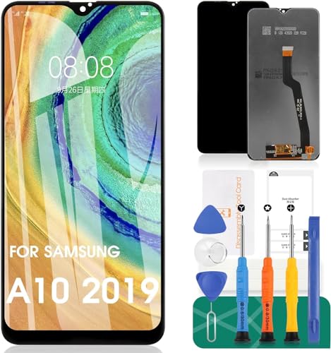 für Samsung Galaxy A10 LCD-Bildschirmersatz, für A10 2019 A105F / DS A105M / DS A105G / DS A105M Touchscreen-Digitalisiererglas-Montagesätze (schwarz) von SRJTEK