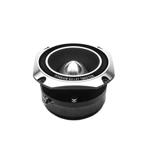 Auto-Hochtöner 1/2 STÜCKE 3 Zoll Autolautsprecher 800 W Max Universal Titanium Bullet Hochtöner 4-8 Ohm Autolautsprecher Vollbereichsfrequenz Lautsprecher Horn(1PC) von SRKATI