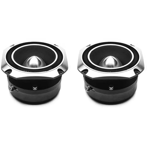 Auto-Hochtöner 1/2 STÜCKE 3 Zoll Autolautsprecher 800 W Max Universal Titanium Bullet Hochtöner 4-8 Ohm Autolautsprecher Vollbereichsfrequenz Lautsprecher Horn(2PCS) von SRKATI