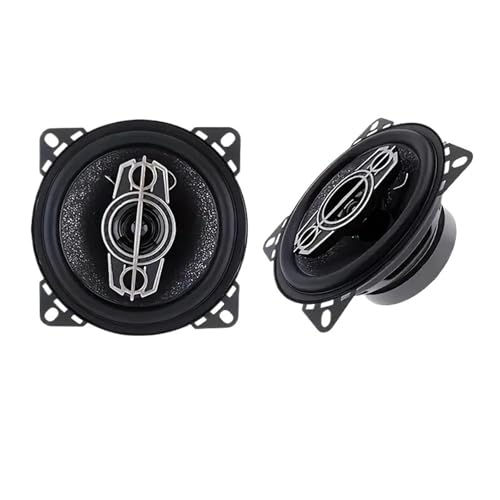 Auto-Hochtöner 2 Stück 6 Zoll (2 x 350 W) 700 W 4-Wege-Auto-HiFi-Koaxiallautsprecher mit Staubschutz und Audiokabel, Autotür-Vollfrequenz Lautsprecher Horn von SRKATI