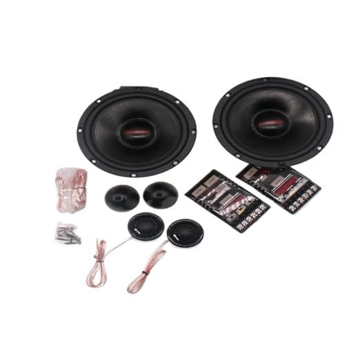 SRKATI Auto-Hochtöner 2-Wege-Autolautsprecher-Set, 6,5 Zoll, Vordertür-Hochtöner, Subwoofer, RMS40W, MAX160W, Hochleistungs-Autolautsprecher Lautsprecher Horn von SRKATI