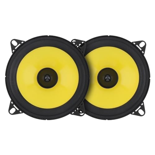 SRKATI Auto-Hochtöner 2 stücke 4/5 Zoll 300W/400W Auto Audio Lautsprecher Universal Schwere Mid-bass Ultra-dünne Modifizierte Lautsprecher Horn(4 Inch 300W) von SRKATI